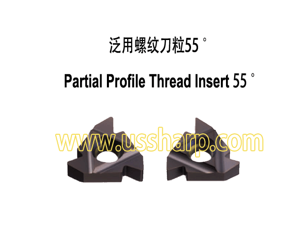 Partial Profile Thread Insert 55 Degree|Thread Insert and Holder|**ER/L A55/G55/AG55, **IR/L A55/G55/AG55